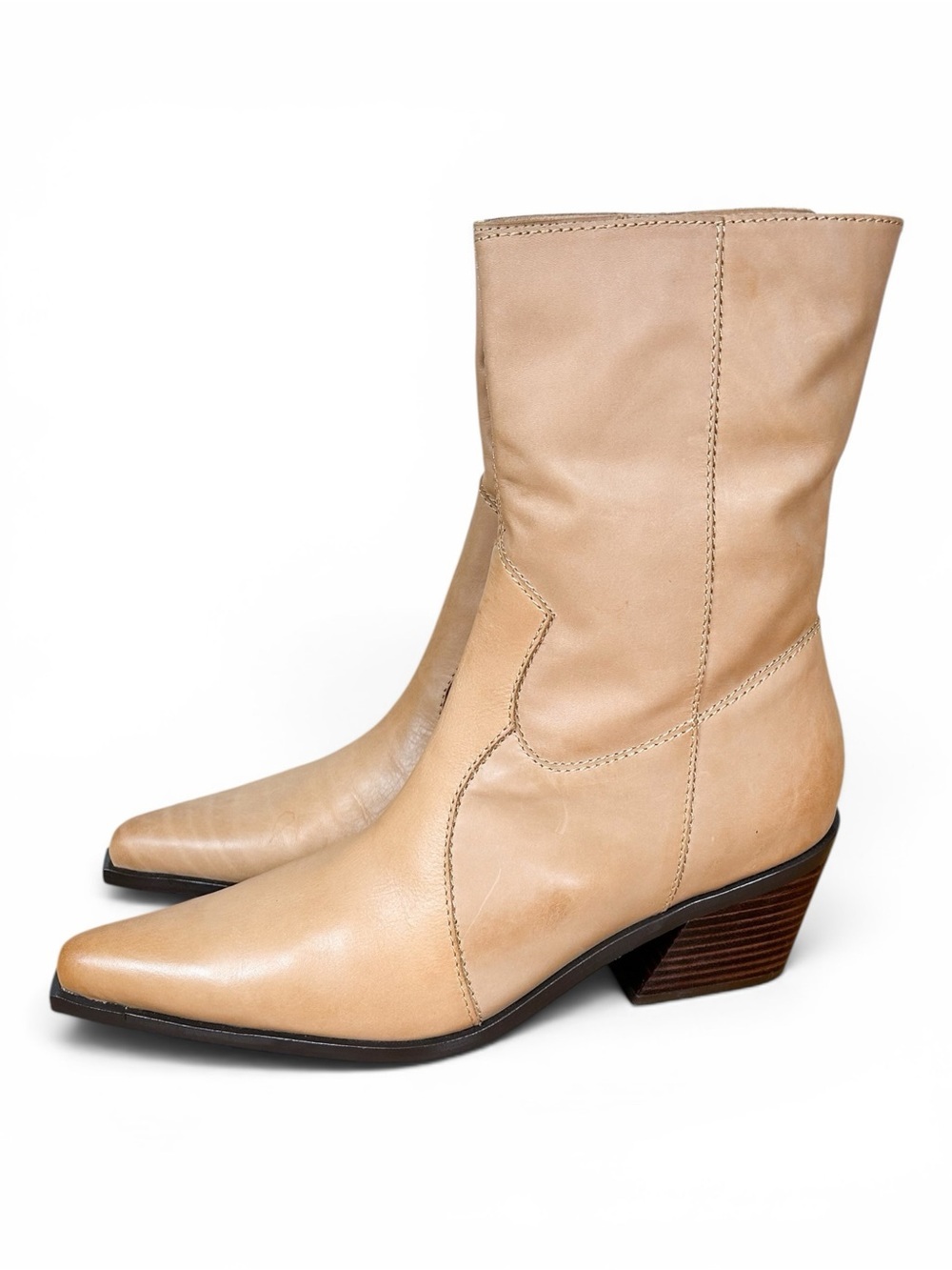 Intentionally Blank Mattie Heeled Boot Tan - Picture 2 of 9